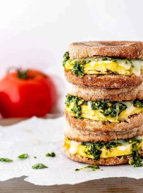American breakfast sandwich